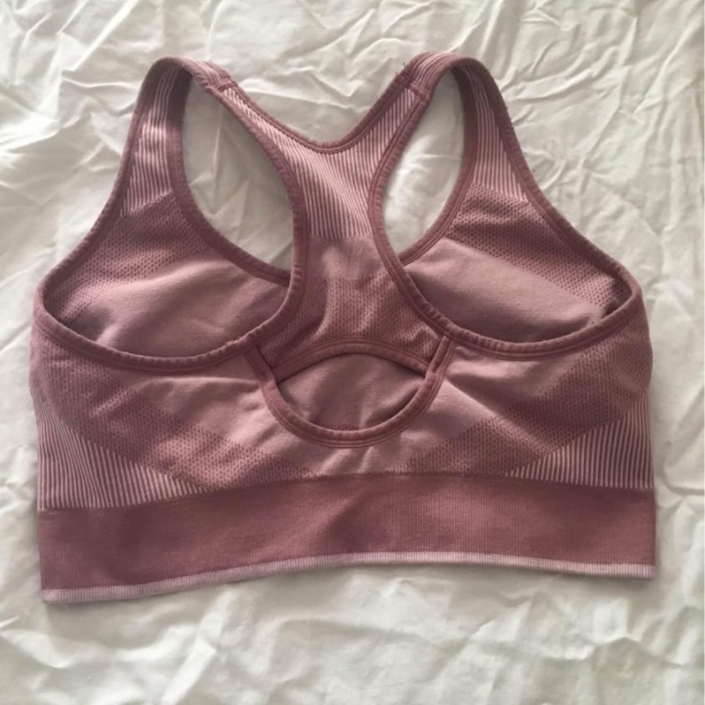 Puma Pink Racerback Sports Bra - Picture 2 of 4